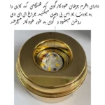 چراغ خواب مدل گوی کریستال چرخان طرح ماه و دختر - تصویر 3