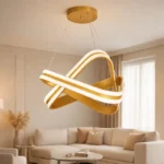 لوستر 2 شعله نورازما رشکان مدل SETAREH/3LINE