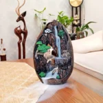 عود و جای عود مدل طرح صخره 3D طرح آبشاری مجموعه 11 عددی - تصویر 2