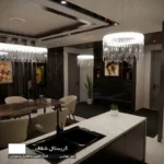 لوستر نورکیا مدل تک حلقه قندیلی کد 1R-40G - تصویر 5