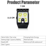 چراغ پارکی خورشیدی سولونیکس مدل کلیپسی کد YX-671C - تصویر 5