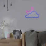 چراغ دیواری نئون دیزاین طرح Cloud-Vs-Moon_MLC - تصویر 5