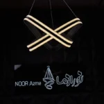 لوستر 2 شعله نورازما رشکان مدل SETAREH/3LINE - تصویر 3