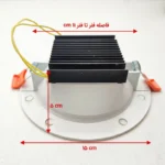 پنل ال ای دی 12 وات شاهچراغ مدل روناک طرح توکار - تصویر 2