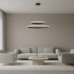 لوستر 2 شعله نور از ما رشکان مدل 50.30 CIRCLE