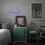چراغ دیواری نئون دیزاین طرح Cloud-Vs-Moon_MLC - تصویر 3