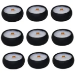 شمع وارمر مدل ژورنالی کد wooden wick بسته 9 عددی