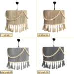 لوستر تزئینی مدل مکرومه مراکشی کد 3530 - تصویر 6
