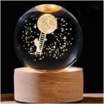 چراغ خواب طرح گوی کریستال مدل ماه و فضانورد کد JIMI110 - تصویر 3