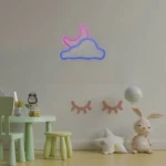 چراغ دیواری نئون دیزاین طرح Cloud-Vs-Moon_MLC - تصویر 6