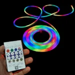 ریسه نئون فلکسی مدل LED-NEON-RGB-IC برنامه پذیر 5 متری - تصویر 3