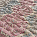 لحاف کرسی مدل دست دوز طرح لوزی سایز 350×350 سانتی متر - تصویر 3
