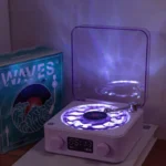 چراغ خواب طرح گرامافونی اسپیکر دار مدل waves - تصویر 11