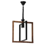 چراغ آویز تک شعله شاهان تک مدل WOOD 5 - تصویر 2