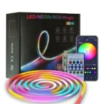 ریسه نئون فلکسی مدل LED-NEON-RGB-IC برنامه پذیر 5 متری - تصویر 6