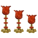 شمعدان مدل رومیزی پیچی کد 001 بسته 3 عددی - تصویر 7