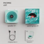 چراغ خواب طرح گرامافونی اسپیکر دار مدل waves - تصویر 7