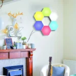 چراغ تزئینی مدل شش ضلعی Smart Light Panels بسته 6 عددی - تصویر 9
