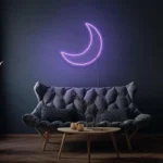 چراغ تزئینی مدل نئونی دیواری طرح ماه