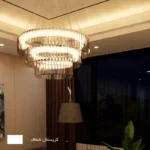 لوستر نورکیا مدل دو حلقه کاردی - تصویر 10