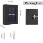 چراغ خورشیدی سولونیکس مدل 4LED-Solar-Wall Lamp - تصویر 8