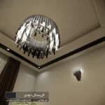 لوستر نورکیا مدل دو حلقه قندیلی کد 2R-55G - تصویر 12