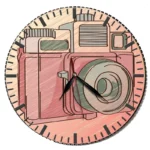 ساعت دیواری مدل دوربین - تصویر 3
