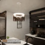 لوستر نورکیا مدل تک حلقه قندیلی کد 1R-40G - تصویر 7