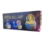 چراغ خواب مدل گوی کریستال چرخان طرح ماه و دختر - تصویر 5