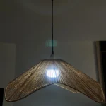 لوستر بافتنی مدل رافیا دفرمه کد 6015 - تصویر 2