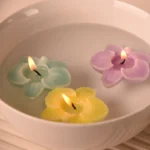 شمع شناور لومینا مدل گل ارکیده بسته 3 عددی - تصویر 3