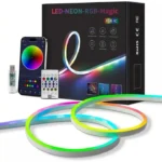 ریسه نئون فلکسی مدل LED-NEON-RGB-IC برنامه پذیر 5 متری - تصویر 5