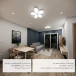 لوستر 5 شعله مدل یاس - تصویر 3