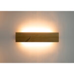جراغ دیواری مدل چوبی ترمو کد VV-602 - تصویر 2