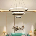لوستر مدل سه حلقه آویز مدرن کد OBM301 - تصویر 6