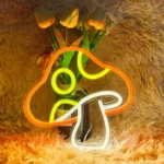 چراغ دیواری مدل نئون نیون فلکسی طرح قارچ mushroom - تصویر 3