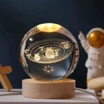 چراغ خواب مدل گوی کریستالی منظومه شمسی 3D - تصویر 4