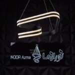 لوستر 2 شعله نور از ما رشکان مدل tudeli.triangle.3line - تصویر 5