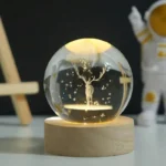 چراغ خواب مدل گوی شیشه ای 3D طرح گوزن کد M20 - تصویر 5